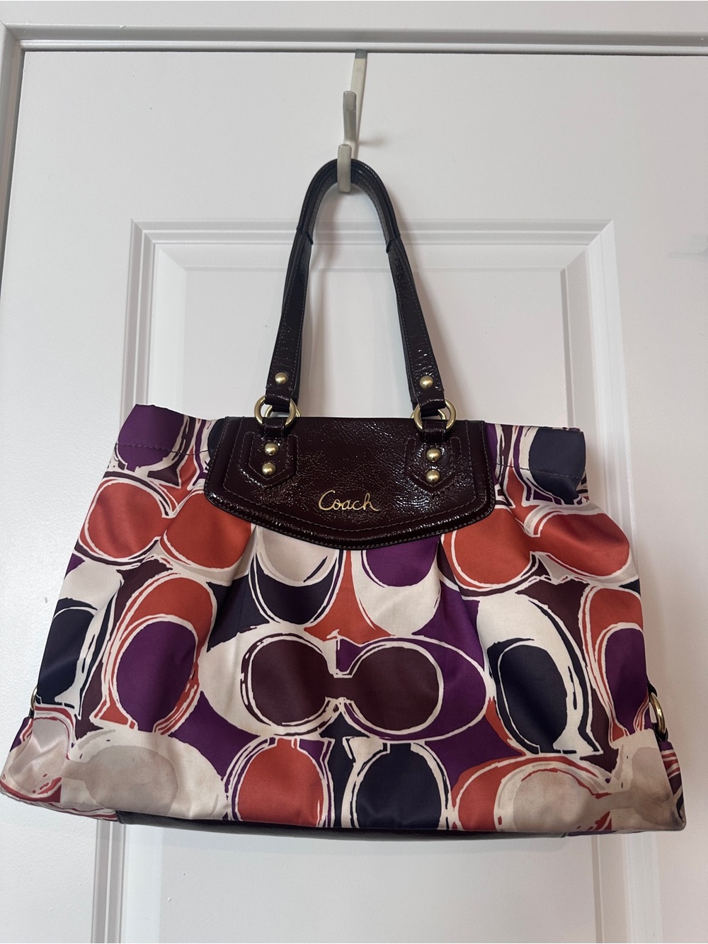 Coach Colette/C Satin Tote